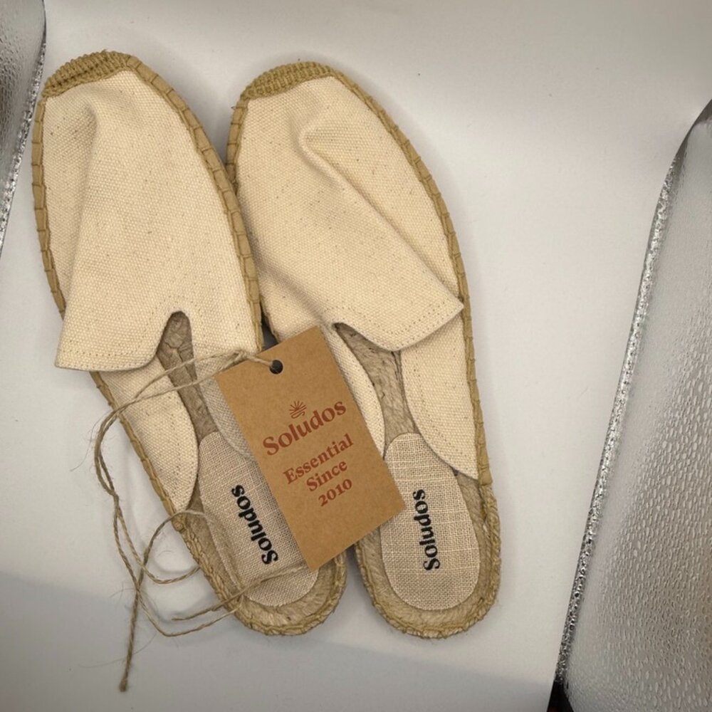 Soludos The Dali Mule Espadrille, Brand new! Size 8 'Natural Undyed' $75 value!
